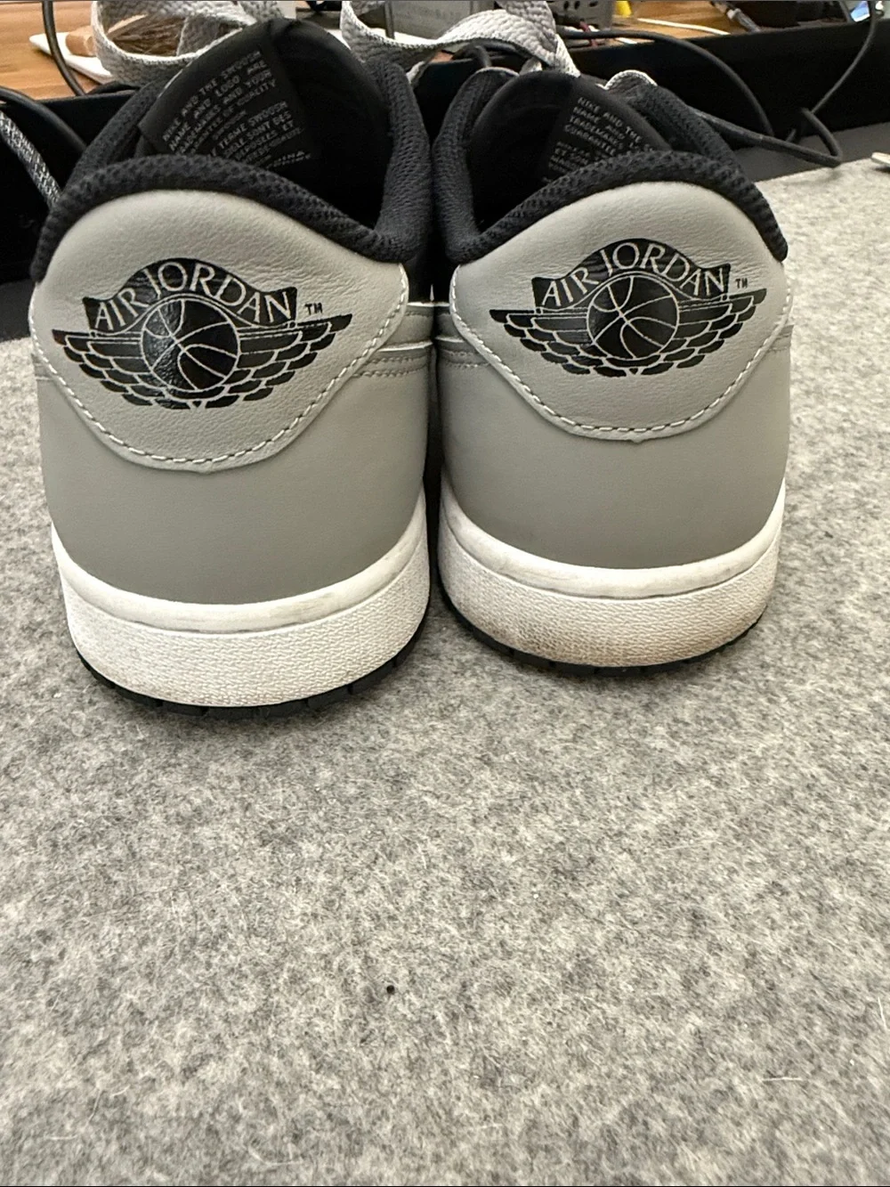Air Jordan 1 Retro Low OG ‘Shadow’, 9.5M